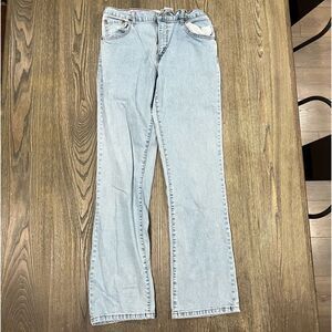 Levi's Boys Youth 550 Boot Cut Jeans Relaxed Fit Denim Light Wash Blue Size 10